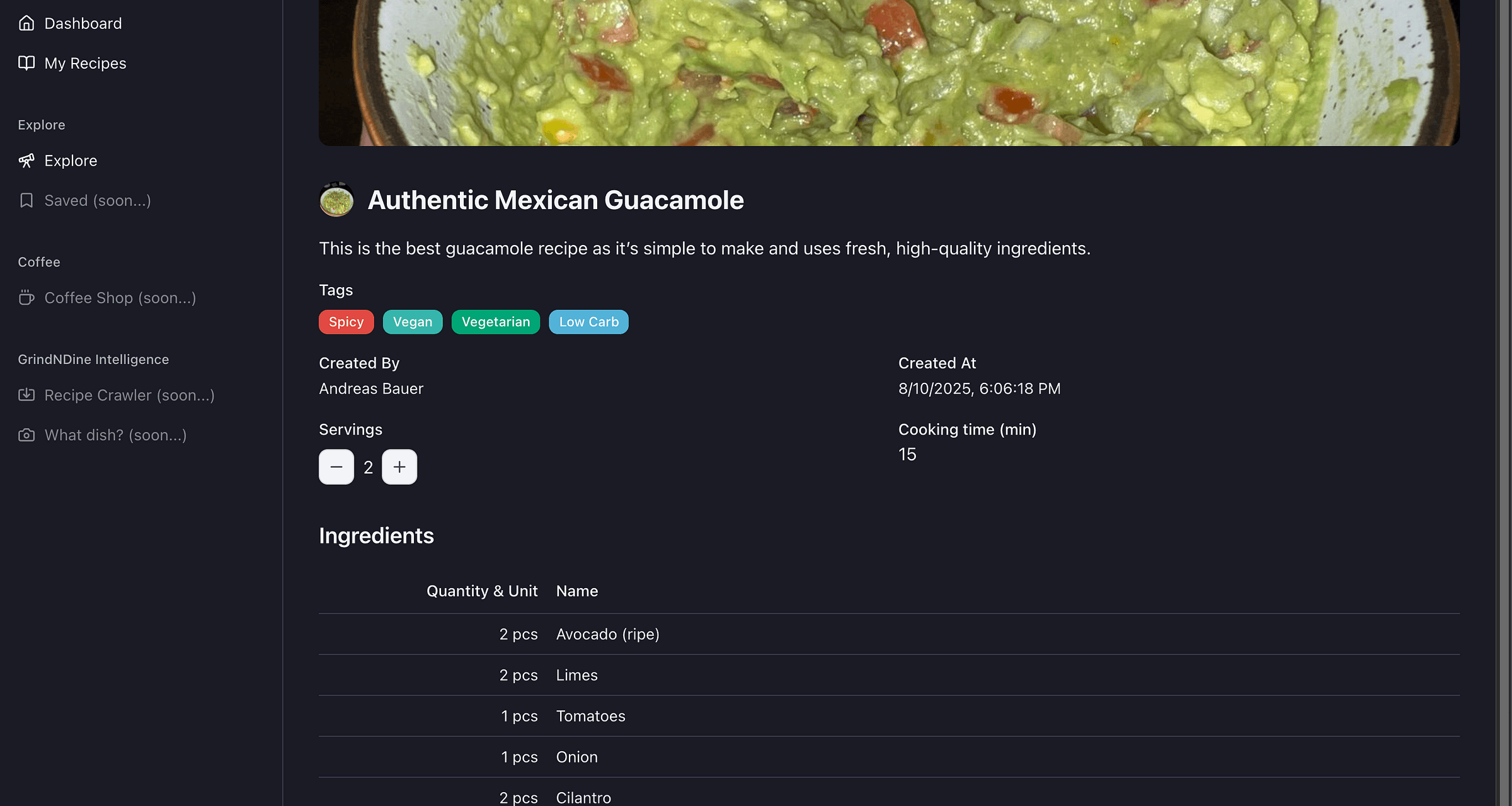 app screen
